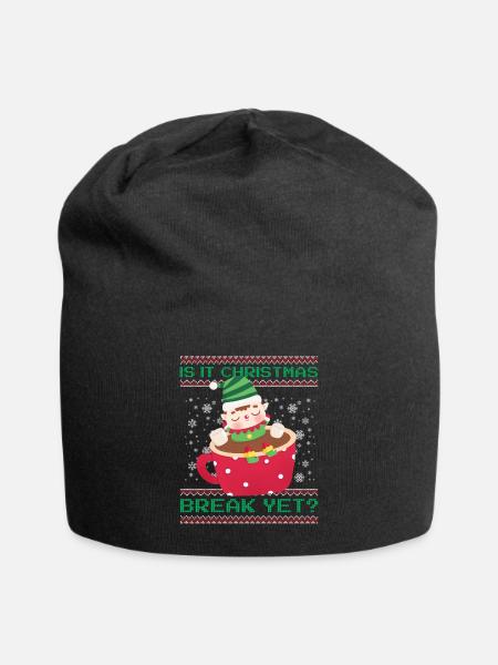 C’est déjà les vacances de Noël ? Professeur de diablotin de cacao - Bonnet en jersey - noir