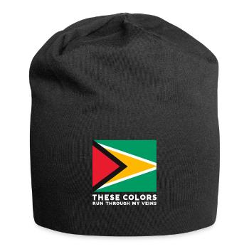 Diese Farben Fließen Durch Meine Adern Design For - Jersey-Beanie - Schwarz - Vorne