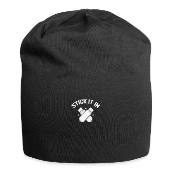 Collez-le dans le module de mémoire rétro de la clé USB - Bonnet en jersey - noir - Devant