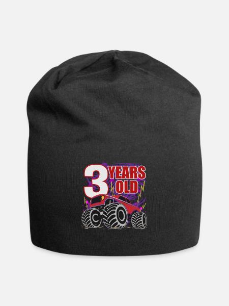 Monster Truck 3e anniversaire - Bonnet en jersey - noir