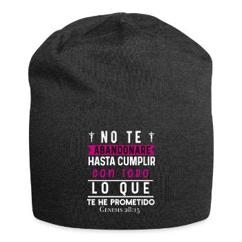 Camiseta Cristiana Para Mujer En Espanol Spanish - Jersey Beanie - charcoal grey - Front
