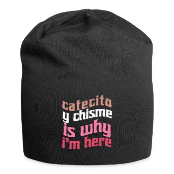 Funny Spanish Shirts Cafecito Cafe Espanol - Jersey Beanie - black - Front