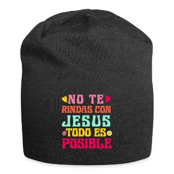 Camiseta Cristiana Para Mujer En Espanol Spanish - Jersey Beanie - charcoal grey - Front