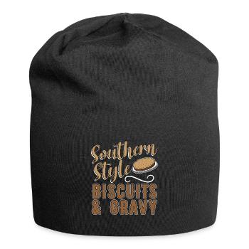 Biscuits And Gravy Southern Style Southern Cooking - Jersey Beanie - black - Front