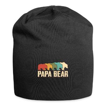 Papa Bear - Jersey Beanie - black - Front