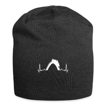 Amusement parks, fairground, funfair - Jersey Beanie - charcoal grey - Front