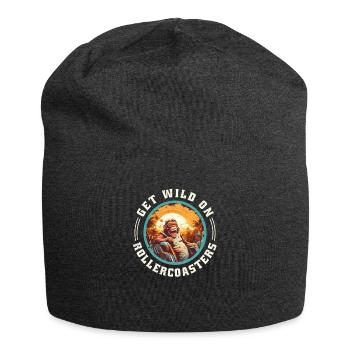 Amusement Park, Fair, Fairground, Funfair - Jersey Beanie - charcoal grey - Front