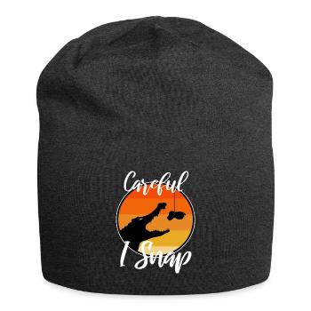 Careful i snap alligator - Jersey-Beanie - Anthrazit - Vorne