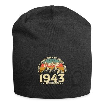 1943 - Zeitlose Eleganz - Jersey-Beanie - Anthrazit - Vorne
