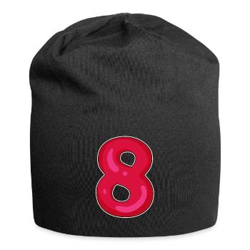 Number 8 Number Eight - Jersey Beanie - black - Front
