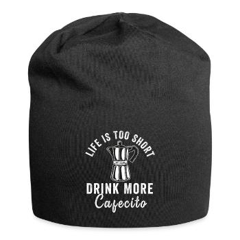 Drôles de chemises espagnoles Cafecito Cafe Español - Bonnet en jersey - noir - Devant