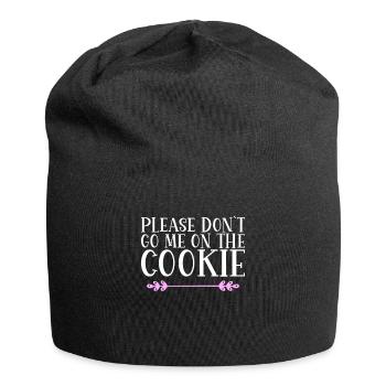 S’il vous plaît, ne me lancez pas sur le Cookie Denglisch - Bonnet en jersey - noir - Devant