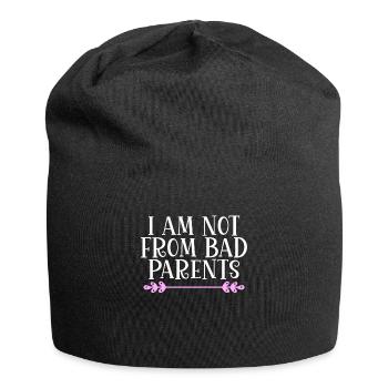 Je ne suis pas de mauvais parents Denglish - Bonnet en jersey - noir - Devant