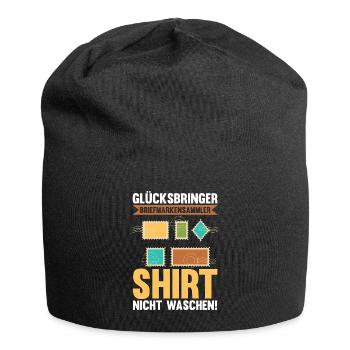 Philatelie Briefmarkensammlung Briefmarkensammler - Jersey-Beanie - Schwarz - Vorne