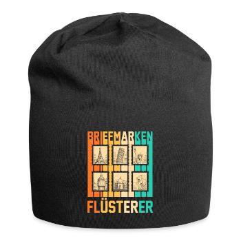 Philatelie Briefmarkensammlung Briefmarkensammler - Jersey-Beanie - Schwarz - Vorne