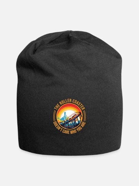 Freizeitparks Jahrmarkt Rummelplatz Spruch Kirmes - Jersey-Beanie - Schwarz