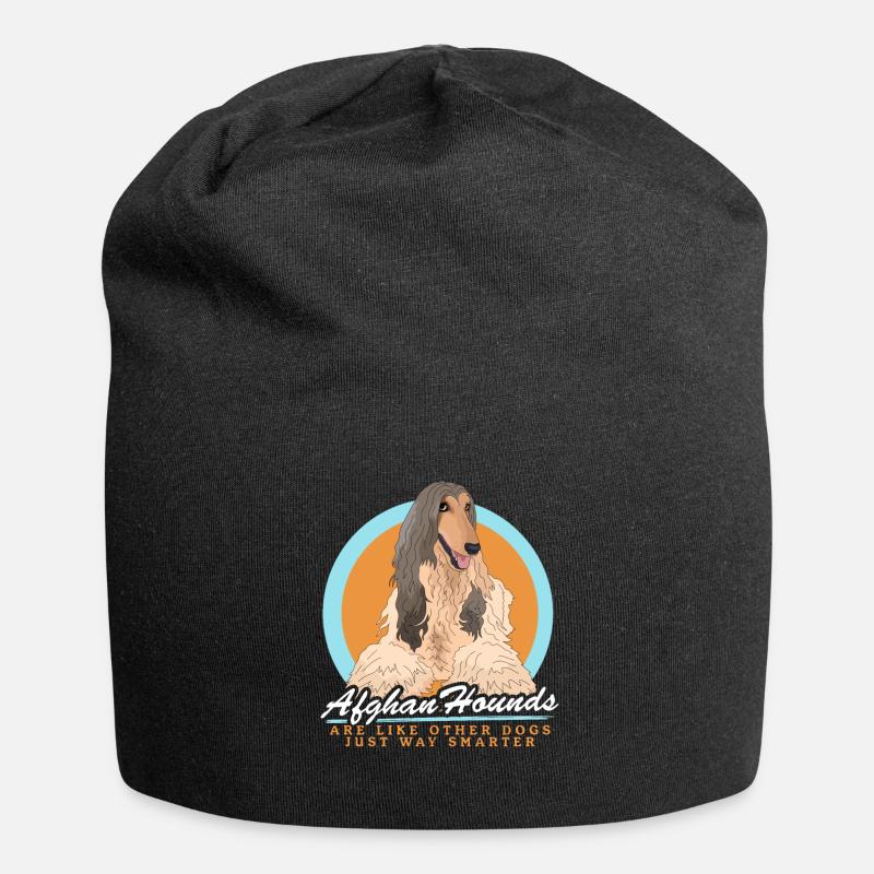Afghan Hound chien propriétaire cadeau - Bonnet en jersey - noir