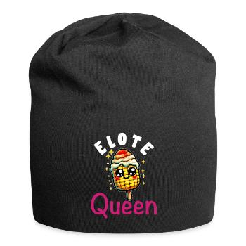 Elote Fille Femmes Elote Mexicain Maïs Nourriture Comida - Bonnet en jersey - noir - Devant
