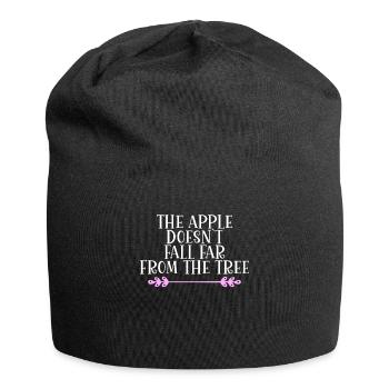 La pomme ne tombe pas loin de l’arbre Denglisch - Bonnet en jersey - noir - Devant