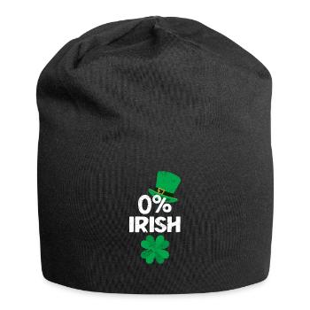 0% Trèfle irlandais Drôle de la Saint-Patrick - Bonnet en jersey - noir - Devant