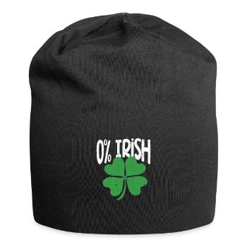 0% Trèfle irlandais Drôle de la Saint-Patrick - Bonnet en jersey - noir - Devant