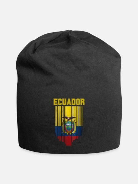 Drapeau de l’Équateur, fierté équatorienne - Bonnet en jersey - noir
