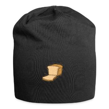 Toast Brot Essen Bäcker - Jersey-Beanie - Schwarz - Vorne