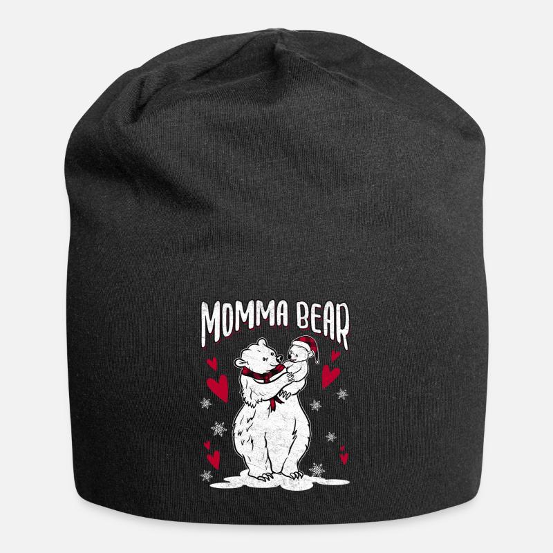 Maman ours - Bonnet en jersey - noir
