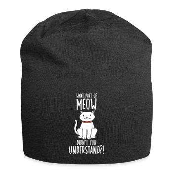 Katzenbesitzer Motiv Katzenfan Katzenbesitzer - Jersey-Beanie - Anthrazit - Vorne