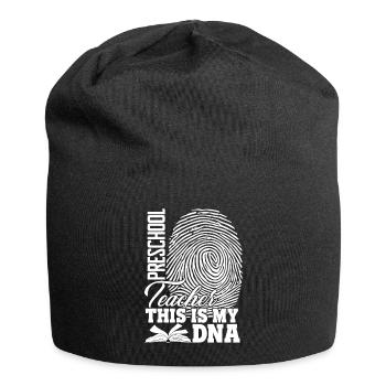 Preschool Teacher Preschool Teacher Is My DNA - Jersey Beanie - black - Front