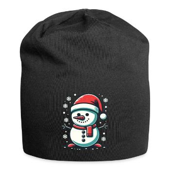 Bonhomme de neige Dabbing Bonhomme de neige Dab Bonhommes de neige - Bonnet en jersey - noir - Devant