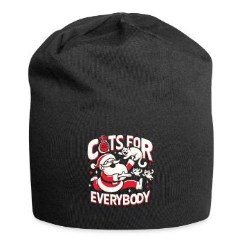 Chats Pour Tout Monde, Chat, Amoureux Des Chats - Bonnet en jersey - noir - Devant