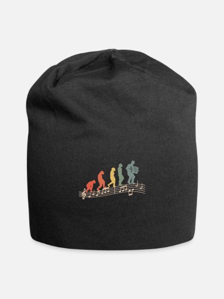 Akkordeon-Musiker Ziehharmonika Vintage Evolution - Jersey-Beanie - Schwarz