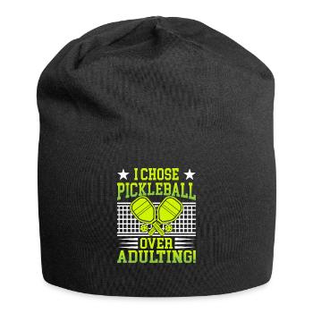 I Chose Pimple Ball Over Adulting - Jersey Beanie - black - Front