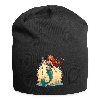 Sea Shanty Design For Loved Ones While Singing - Jersey Beanie - black - Front