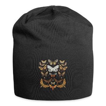 Motten Arten Nachtfalter Motte - Jersey-Beanie - Schwarz - Vorne