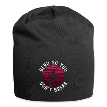 Dance Moves Bend So You Don't Break Breakdancing - Jersey Beanie - black - Front
