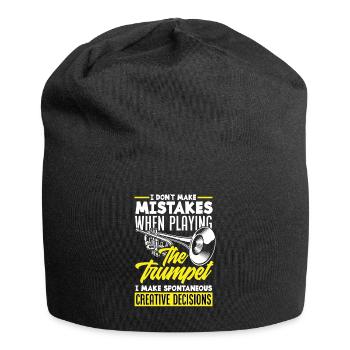 Trompete Trompeter Trompeten Spieler - Jersey-Beanie - Schwarz - Vorne