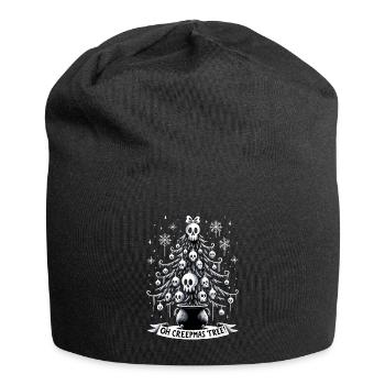 Oh Creepmas Tree Creepy Festive Goth Emo Horror - Jersey-Beanie - Schwarz - Vorne