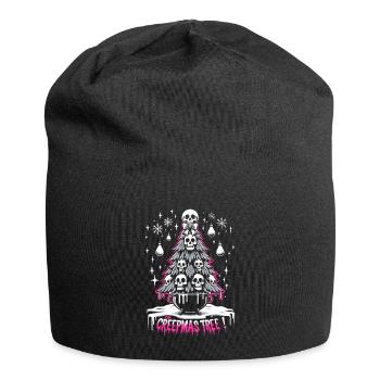 Oh Creepmas Tree Creepy Festive Goth Emo Horror - Jersey-Beanie - Schwarz - Vorne