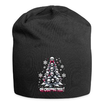 Oh Creepmas Tree Creepy Festive Goth Emo Horror - Jersey-Beanie - Schwarz - Vorne