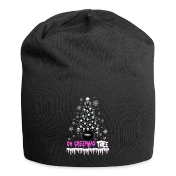 Oh Creepmas Tree Creepy Festive Goth Emo Horror - Jersey Beanie - black - Front