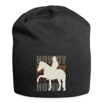 Salut! Western Rider Salutation et plaisir - Bonnet en jersey - noir - Devant