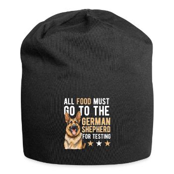 German Shepherd Dog Breed Pet All Food Must Go To - Jersey Beanie - black - Front