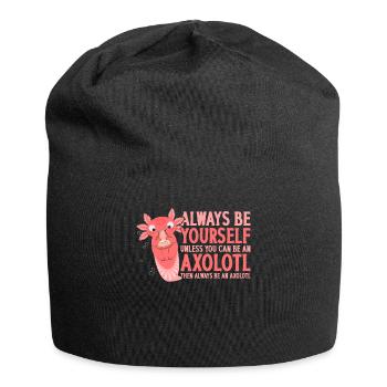 Sei Immer Du Selbst, Es Sei Denn - Jersey-Beanie - Schwarz - Vorne