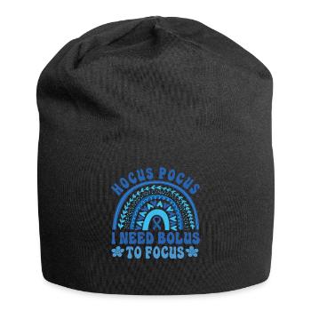 Hocus Pokus I Need Insulin To Focus - Diabetes - Jersey-Beanie - Schwarz - Vorne