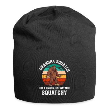 Bigfoot Sasquatch For Men Women Boys Girls Funny - Jersey Beanie - black - Front