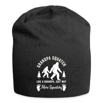 Bigfoot Sasquatch For Men Women Boys Girls Funny - Jersey Beanie - black - Front