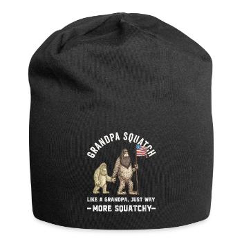 Bigfoot Sasquatch For Men Women Boys Girls Funny - Jersey Beanie - black - Front