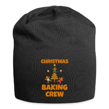 Frohe weihnachten Frohe weihnachten Frohe weihnach - Jersey-Beanie - Schwarz - Vorne